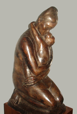 327  Grande maternità 1952 bronzo