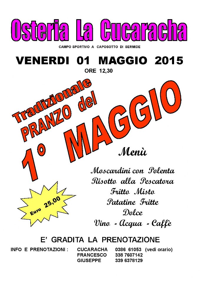 1MAGGIO15 cucarcha 679x960