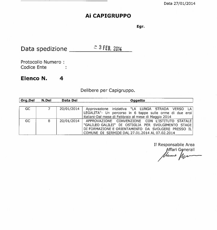 delibera 4 del 3 febbraio 2014 724x768