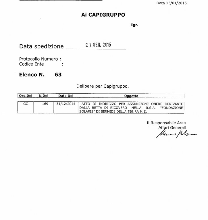 delibera 63 del 21 gennaio 2015 724x768