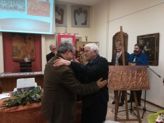 il prof Giancarlo ferlisi con il maestro giancarlo boselli 320x240